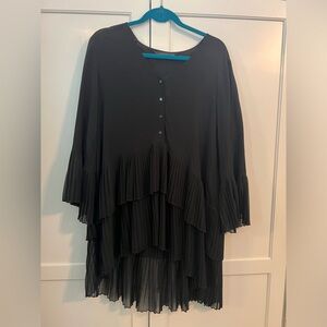 Zara Black Tiered Tunic